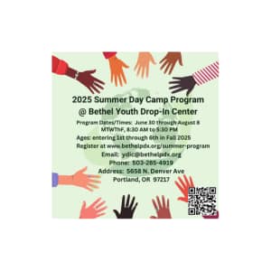 Bethel Youth Drop-In Center Summer Camps